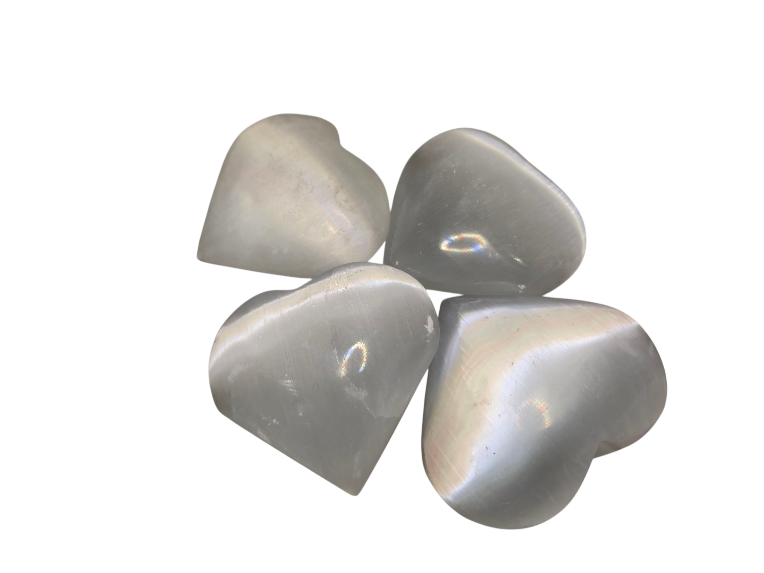 Selenite Hearts