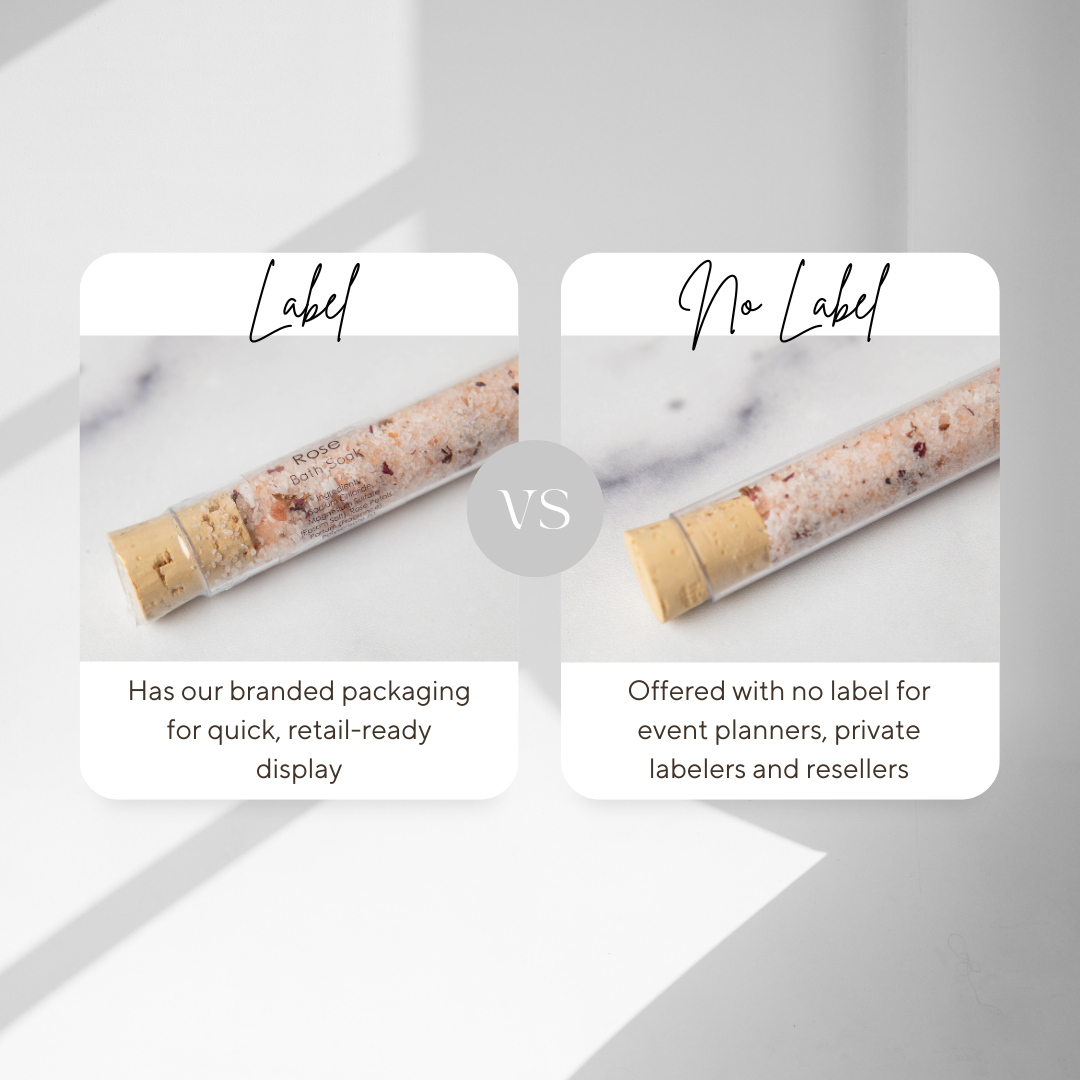 Bath Salt Test Tube Favors