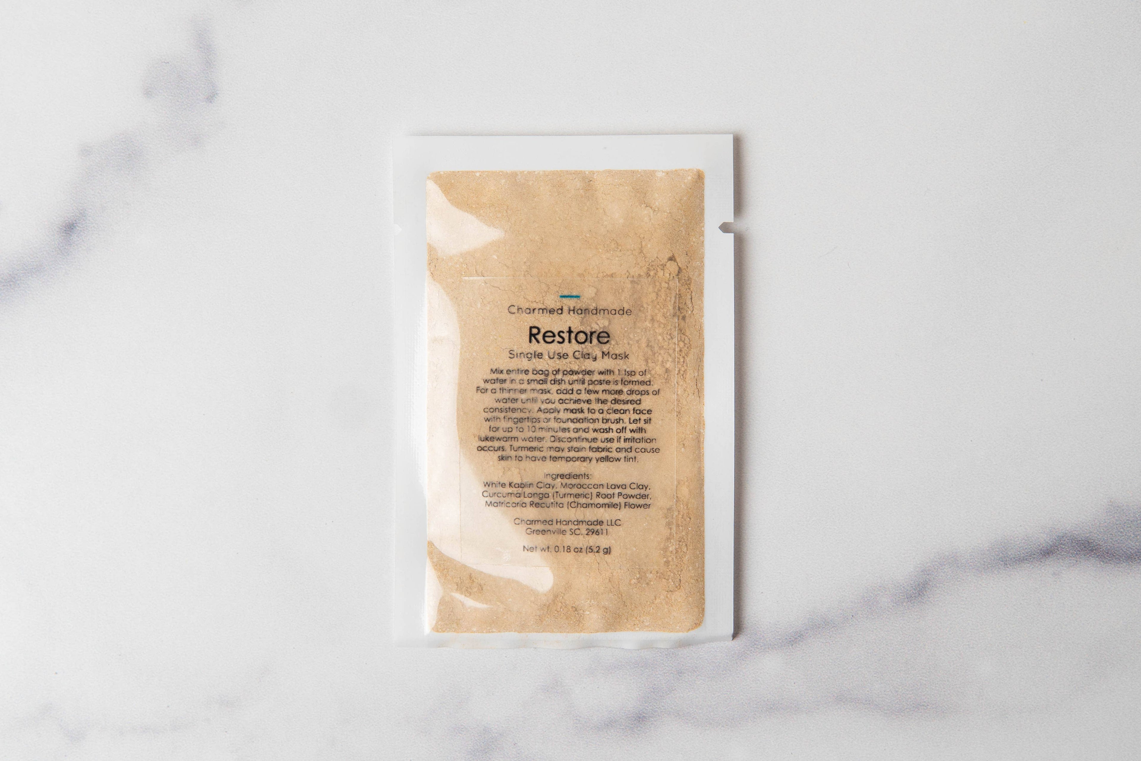 Single Use Clay Face Mask